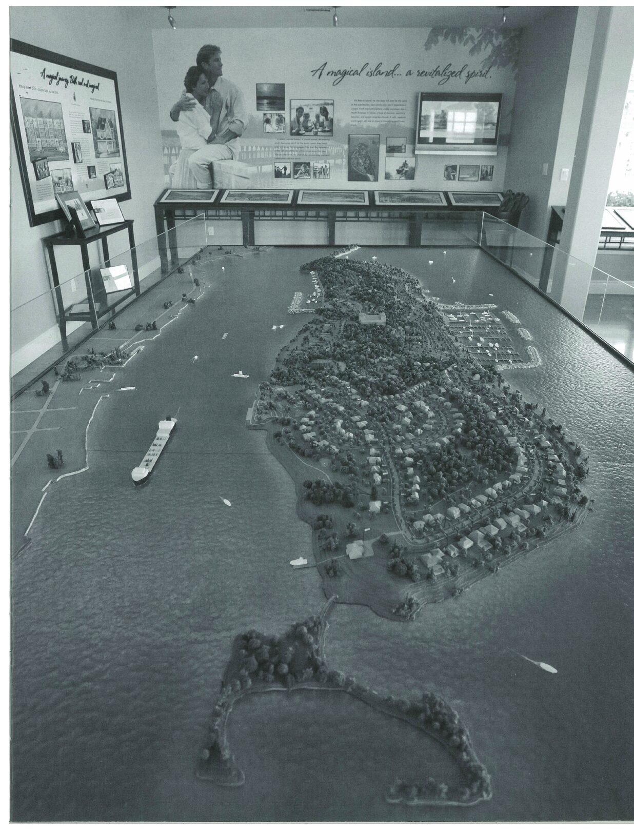 Scale model of Bob-Lo Island at the Discovery Centre